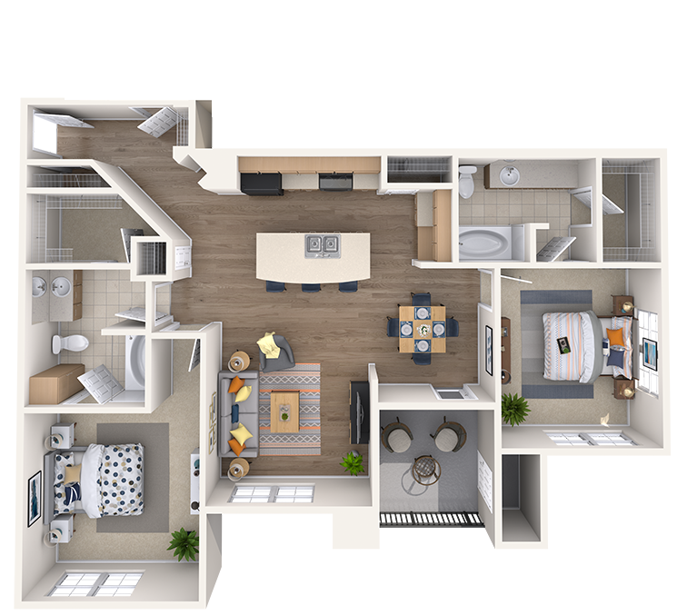 b3 two bed two bath tacara steiner ranch b3 floor plan two bed two bath